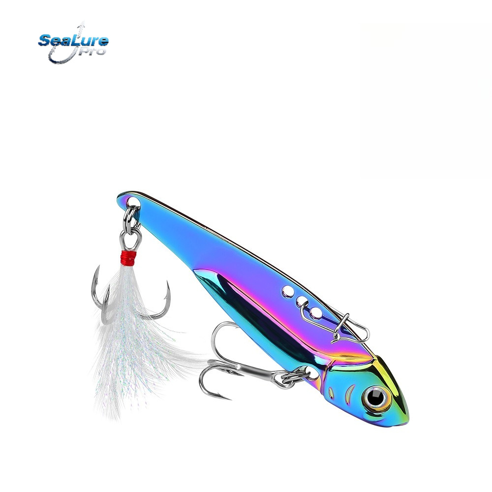 Fishing Lure Spoon - Señuelo VIB Metálico Colorido, Cuchara Vibratoria