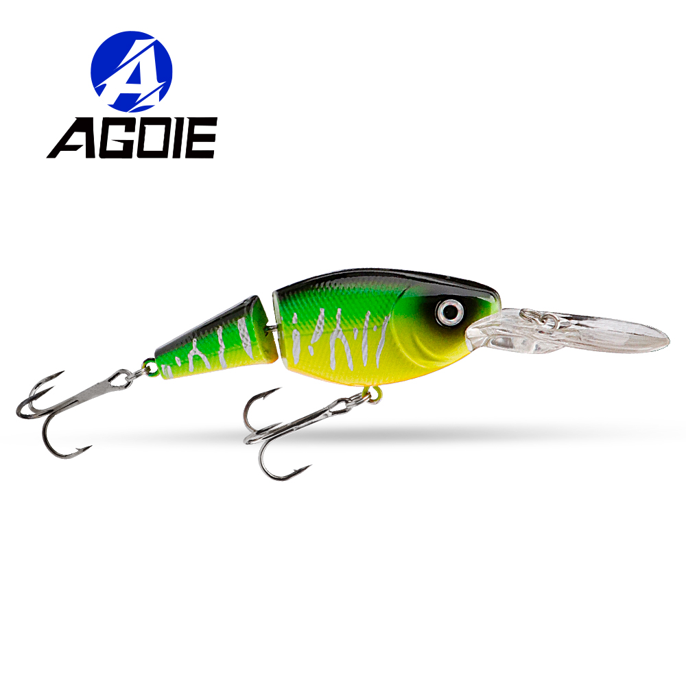 Fishing Lure Popper - Agoie-crankbaits de buceo profundo, Swimbait articulado