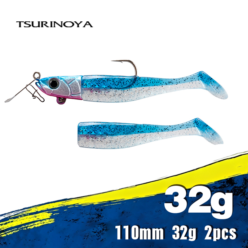 Fishing Lure Blade Bait - TSURINOYA FLUTTER 110mm 32g Señuelo blando