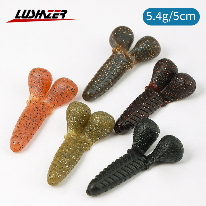Fishing Lure Soft Plastic - LUSHAZER 1 unidad/bolsa Señuelo de pesca