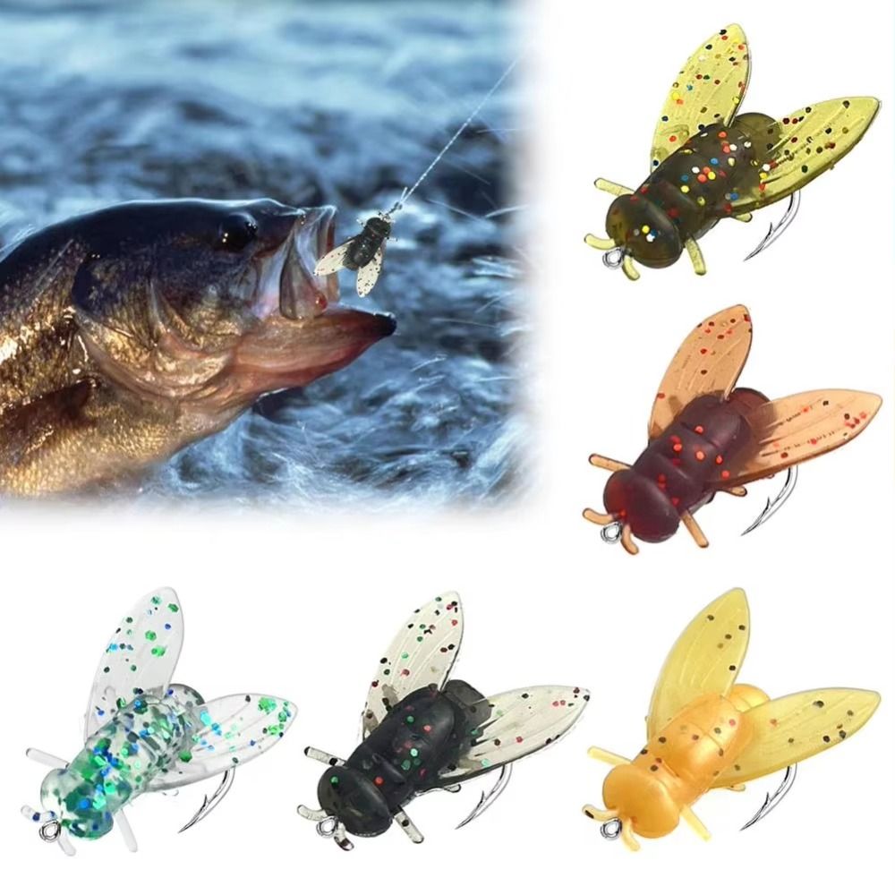 Fishing Lure Soft Plastic - 20 piezas moscas de pesca con
