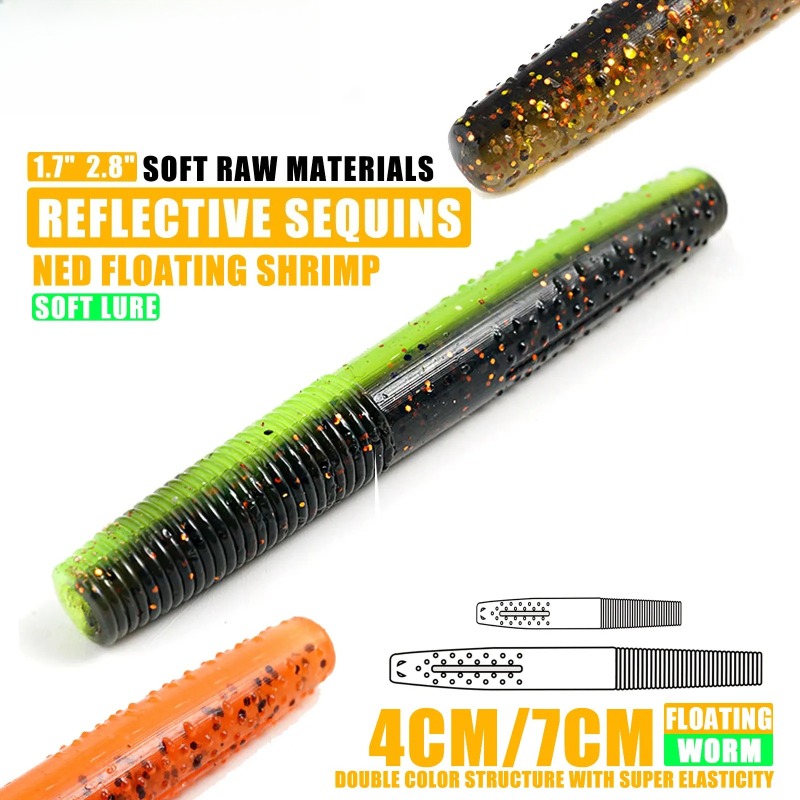 Fishing Lure Soft Plastic - SAMOLLA-señuelo para pesca de lubina, gusanos