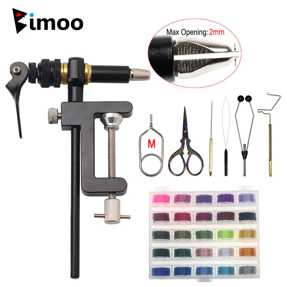 Fishing Lure Making Kit - Bimoo-Herramienta de atado de moscas, tornillo