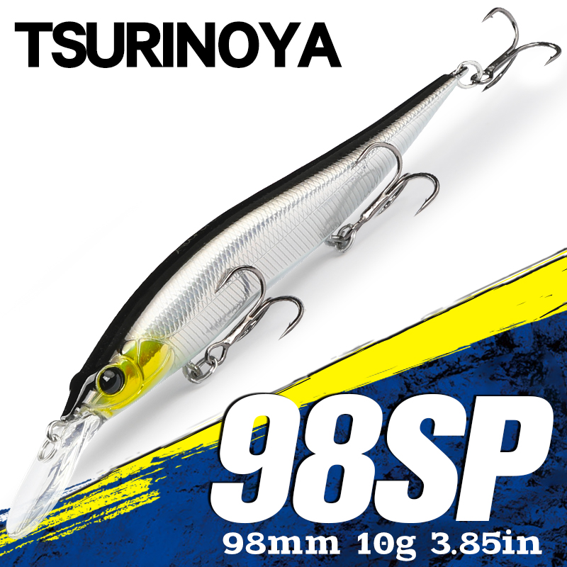 Fishing Lure Swimbait - TSURINOYA colgante Minnow Jerkbait AURORA 98SP