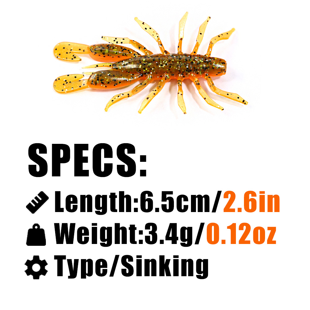PEAK Larva Worm Craws señuelos - Fishing Lure Soft Plastic reseña y precio