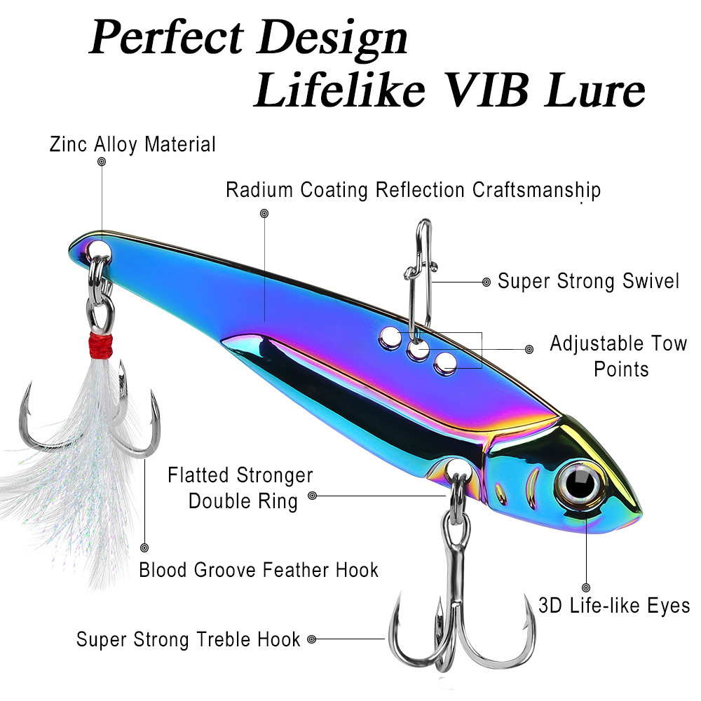 Señuelo VIB Metálico Colorido, - Fishing Lure Spoon reseña y precio