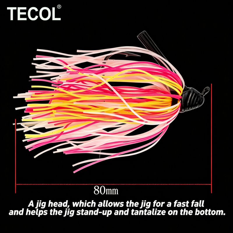 TECOL 10G Jig de goma con fald - Fishing Lure Buzzbait reseña y precio