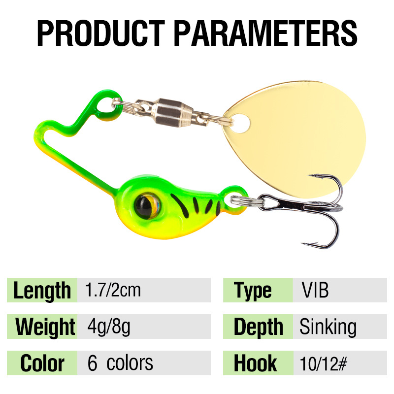 Señuelo giratorio compuesto Mi - Fishing Lure Blade Bait reseña y precio