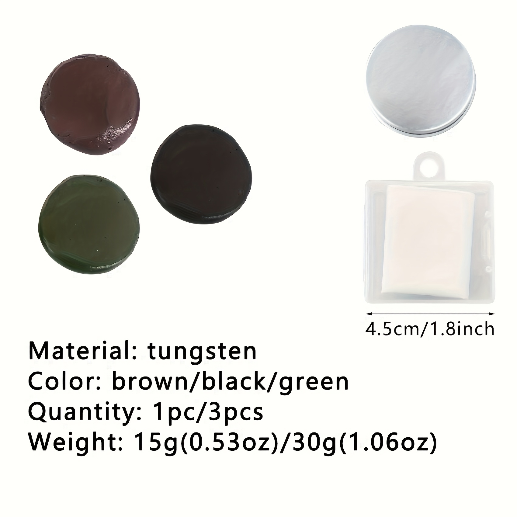 Masilla de tungsteno 0,5 oz (1 - Fishing Lure Accessories reseña y precio