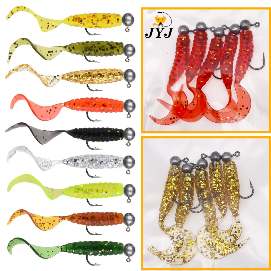 JYJ 5 unids/bolsa 1g anzuelo c - Fishing Lure Soft Plastic reseña y precio