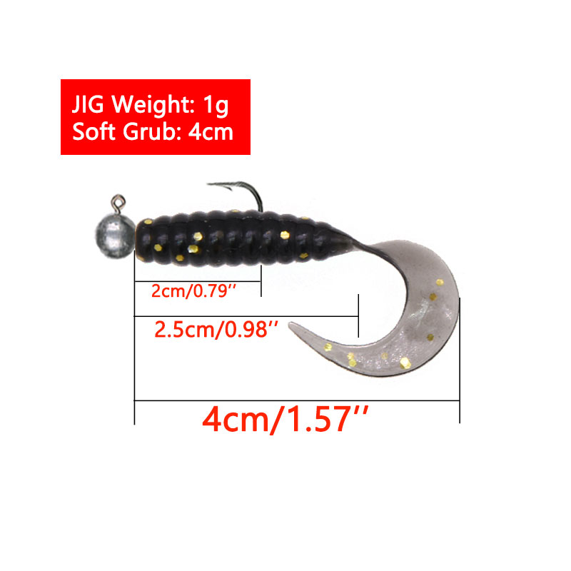 JYJ 5 unids/bolsa 1g anzuelo c - Fishing Lure Soft Plastic reseña y precio