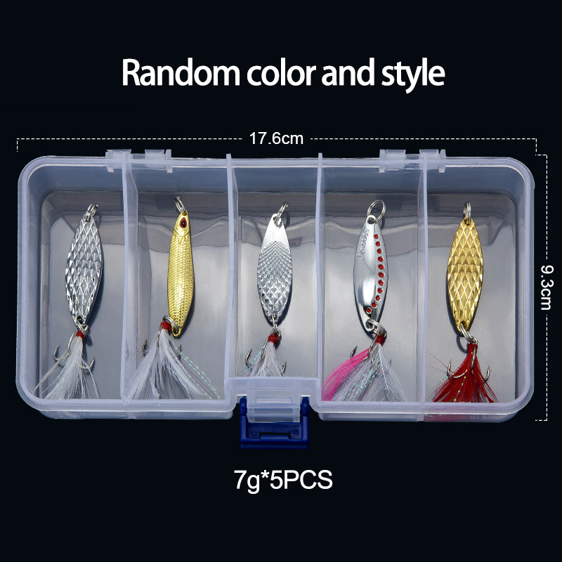 Señuelo de pesca giratorio con - Fishing Lure Spoon reseña y precio