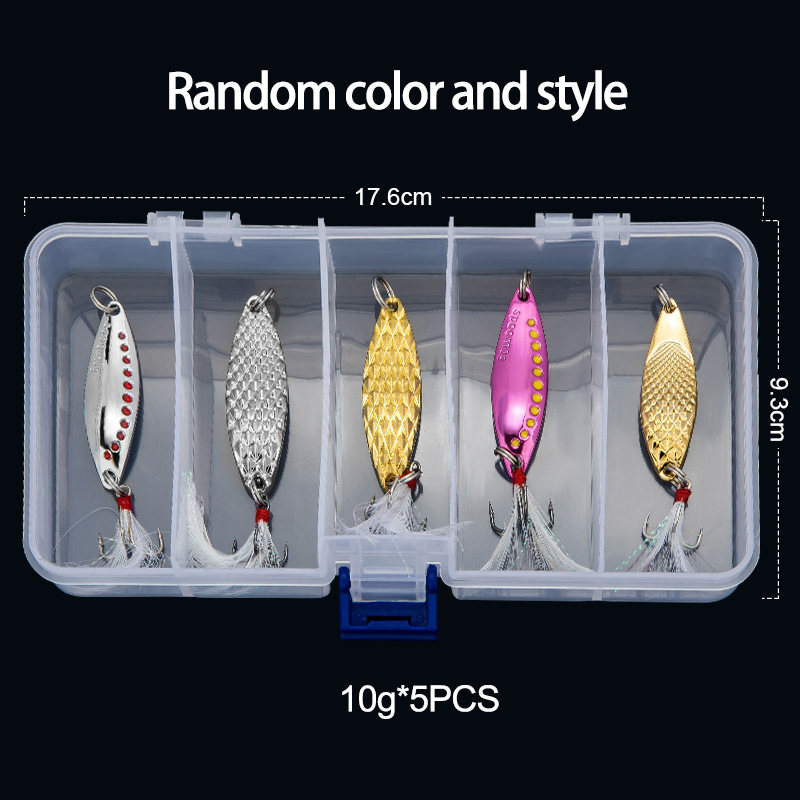 Señuelo de pesca giratorio con - Fishing Lure Spoon reseña y precio