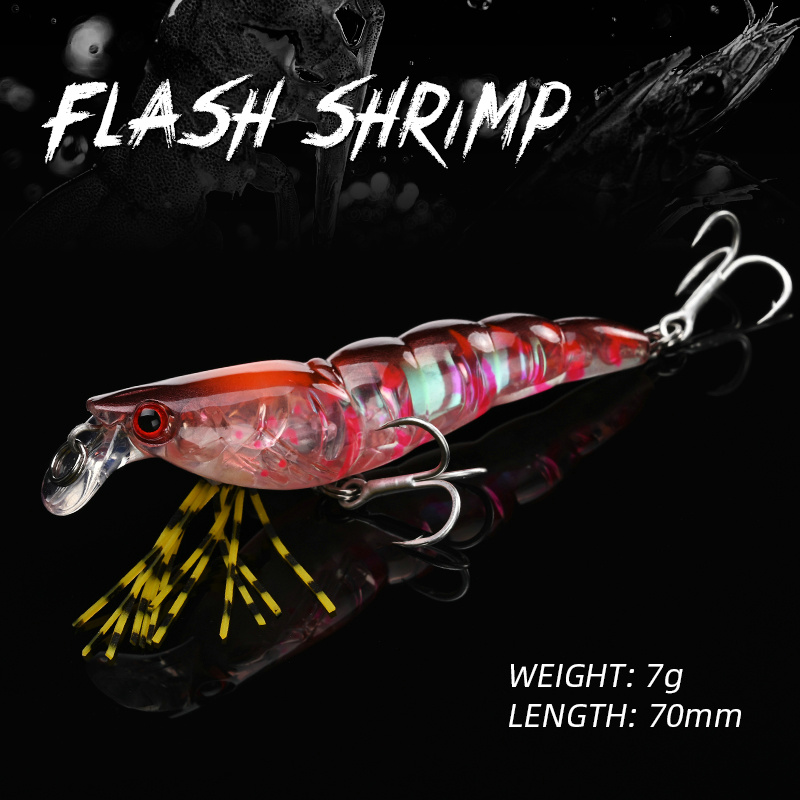 ALLBLUE 3D Flash camarones 70m - Fishing Lure Swimbait reseña y precio