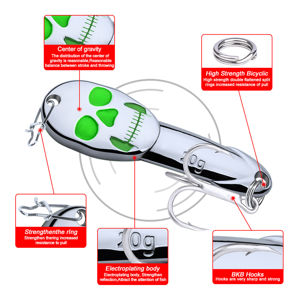 Señuelo VIB de metal LHFSH con - Fishing Lure Blade Bait reseña y precio