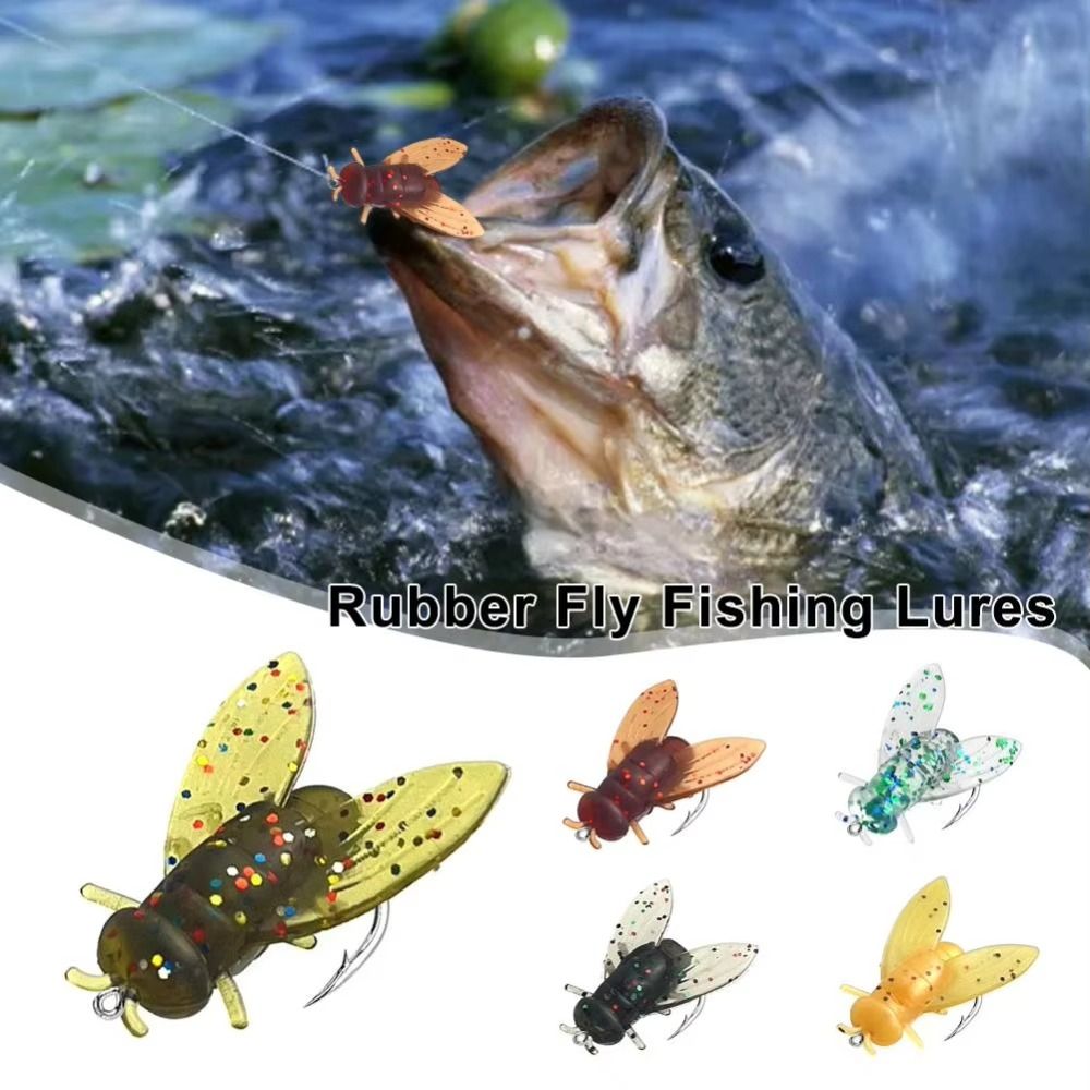 20 piezas moscas de pesca con  - Fishing Lure Soft Plastic reseña y precio