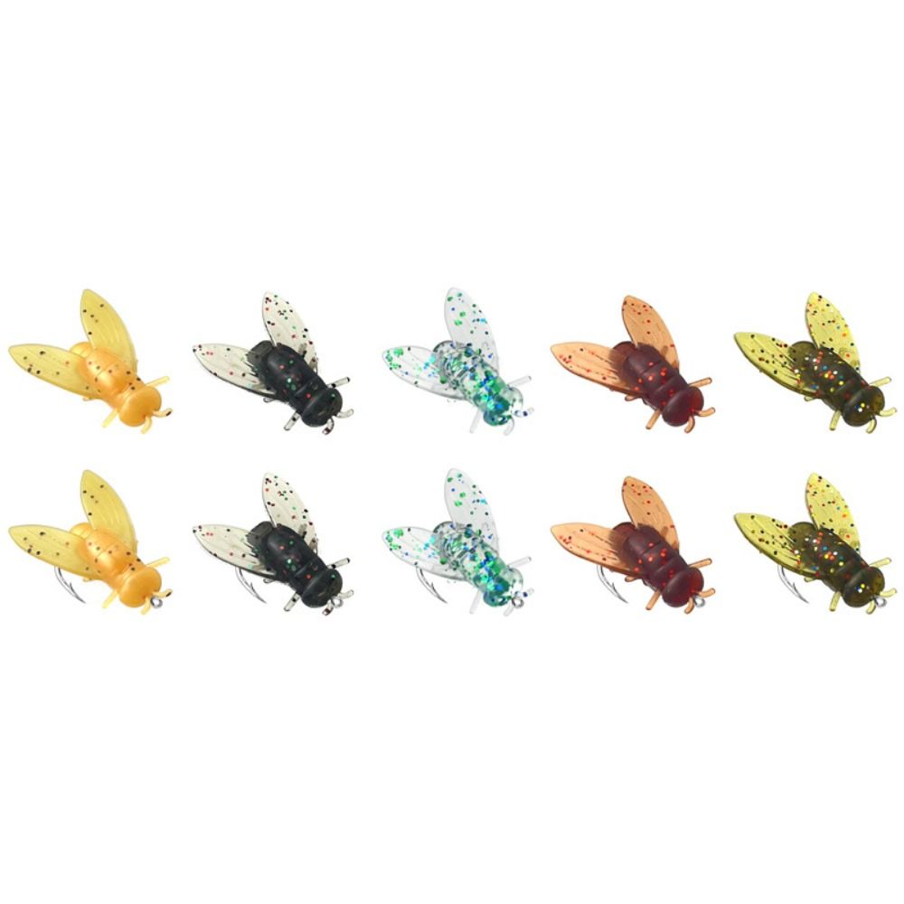 20 piezas moscas de pesca con  - Fishing Lure Soft Plastic reseña y precio