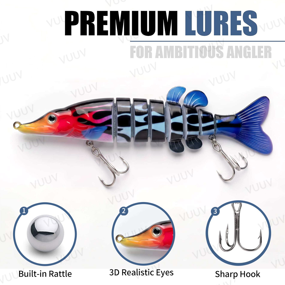 100 señuelos de pesca articula - Fishing Lure Popper reseña y precio