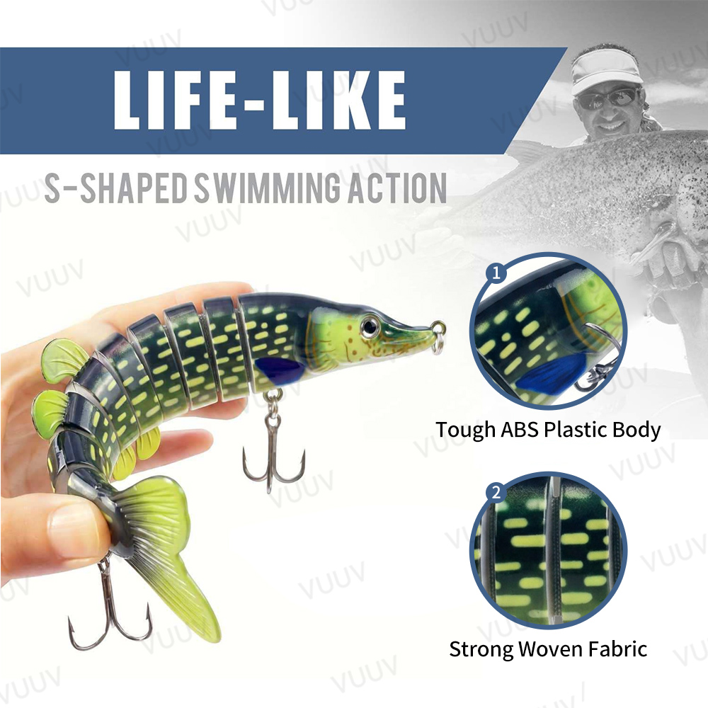 100 señuelos de pesca articula - Fishing Lure Popper reseña y precio