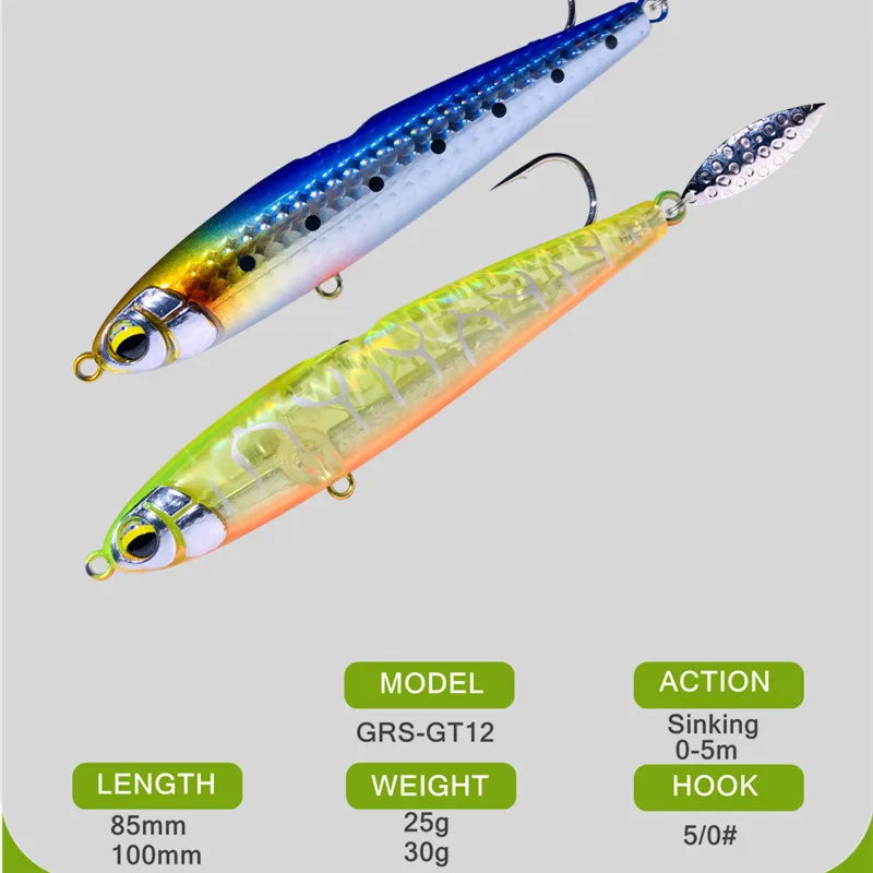 GREENSPIDER nuevo 80mm 25g 85m - Fishing Lure Spoon reseña y precio