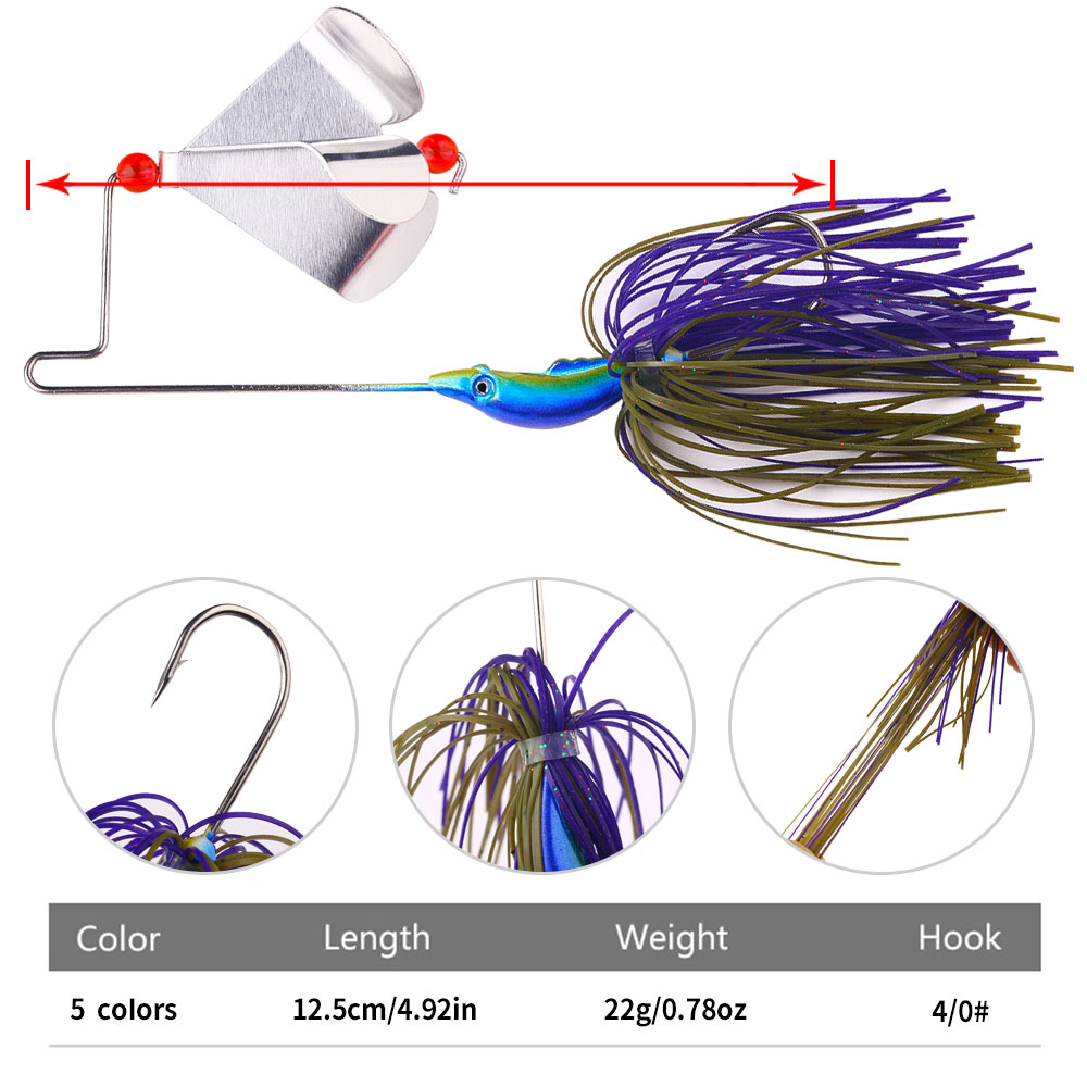 Señuelo de Pesca Buzzbait de 2 - Fishing Lure Blade Bait reseña y precio