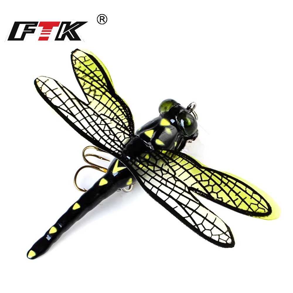 FTK 6g Topwater libélula mosca - Fishing Lure Popper reseña y precio