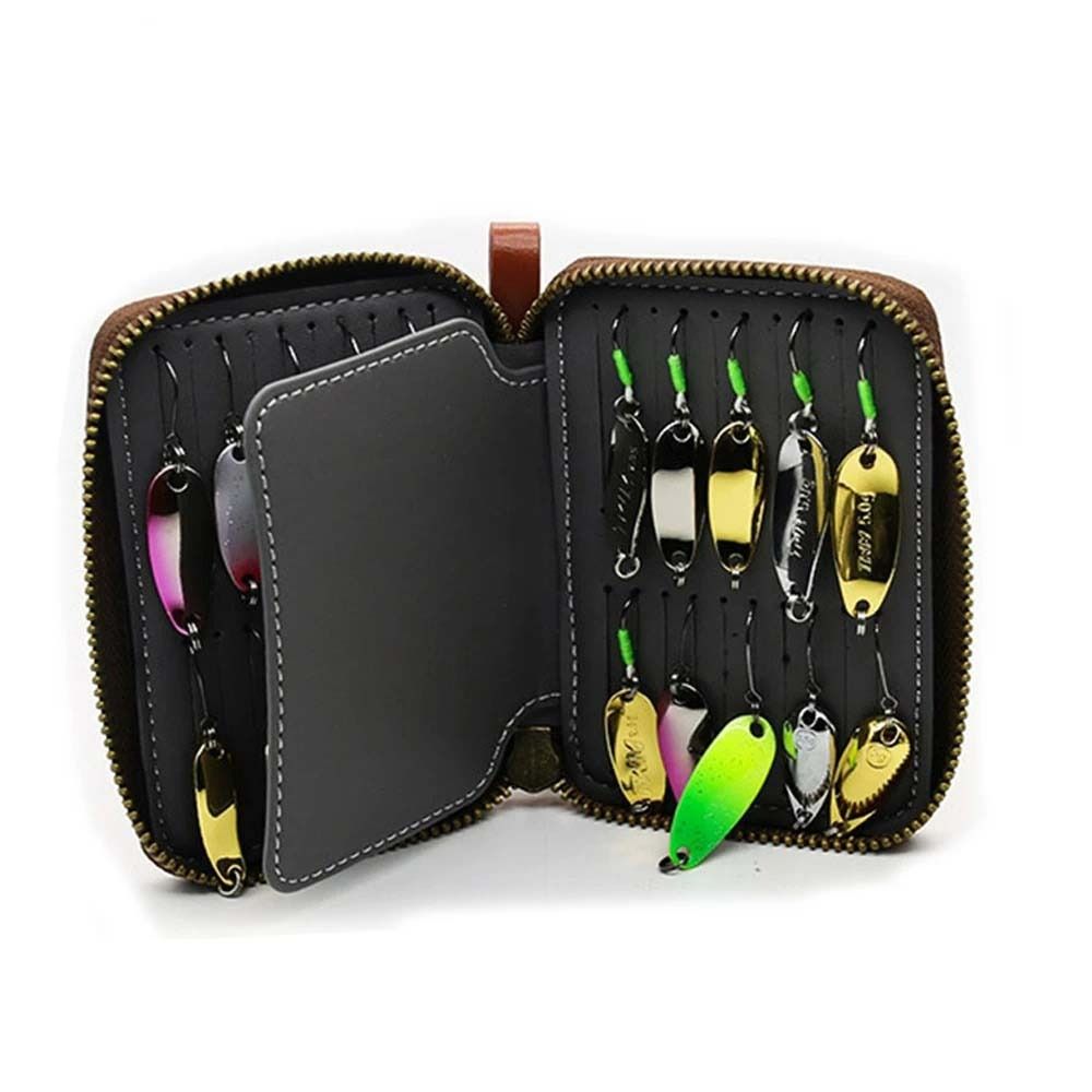 Estuche de Pesca de Cuero PU p - Fishing Lure Jig reseña y precio