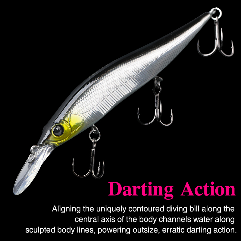 TSURINOYA colgante Minnow Jerk - Fishing Lure Swimbait reseña y precio