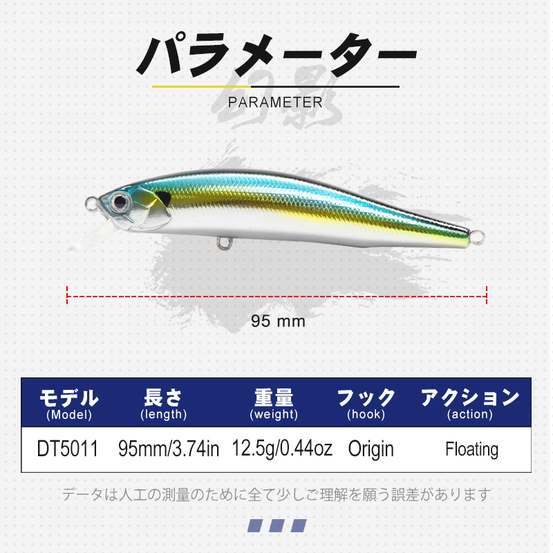 Señuelos flotantes D1 tipo Min - Fishing Lure Jerkbait reseña y precio