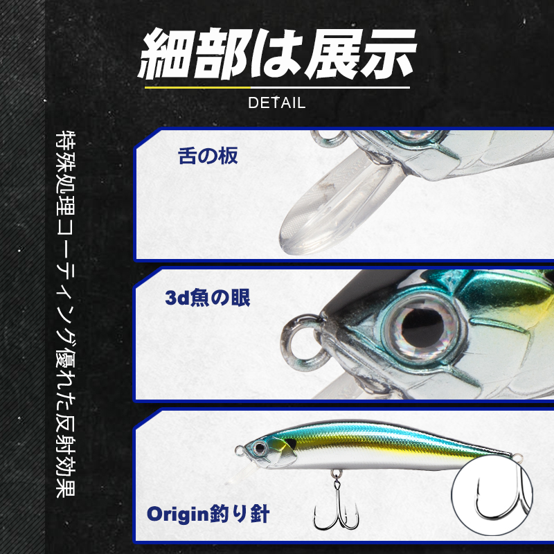 Señuelos flotantes D1 tipo Min - Fishing Lure Jerkbait reseña y precio