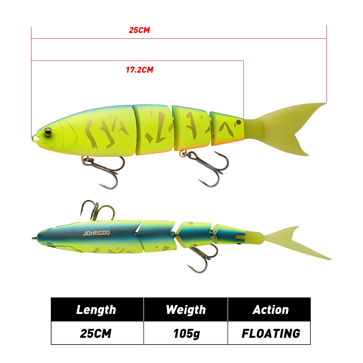 Señuelo de pesca articulado Jo - Fishing Lure Swimbait reseña y precio