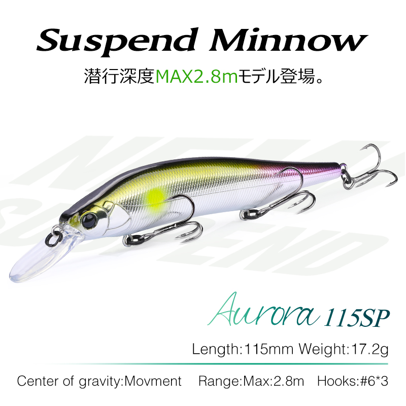 TSURINOYA 6PCS 115mm 17.2g Señ - Fishing Lure Jerkbait reseña y precio