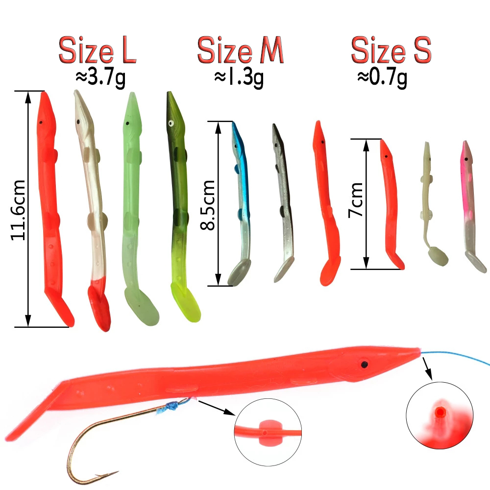 WIFREO 10 Uds cebo de plástico - Fishing Lure Soft Plastic reseña y precio
