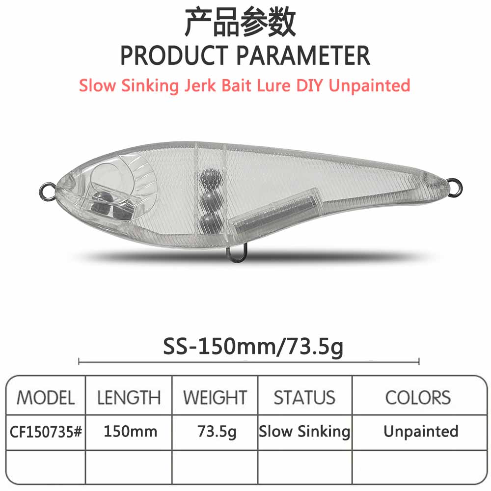 Señuelo CF Jerk Bait 150mm 73, - Fishing Lure Jerkbait reseña y precio